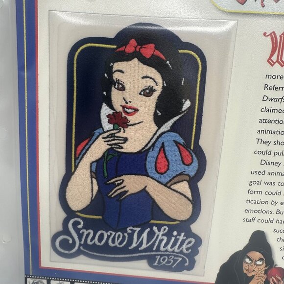 Willabee & Ward Disney Snow White Collectible Patch With Fact Card - Picture 2 of 4